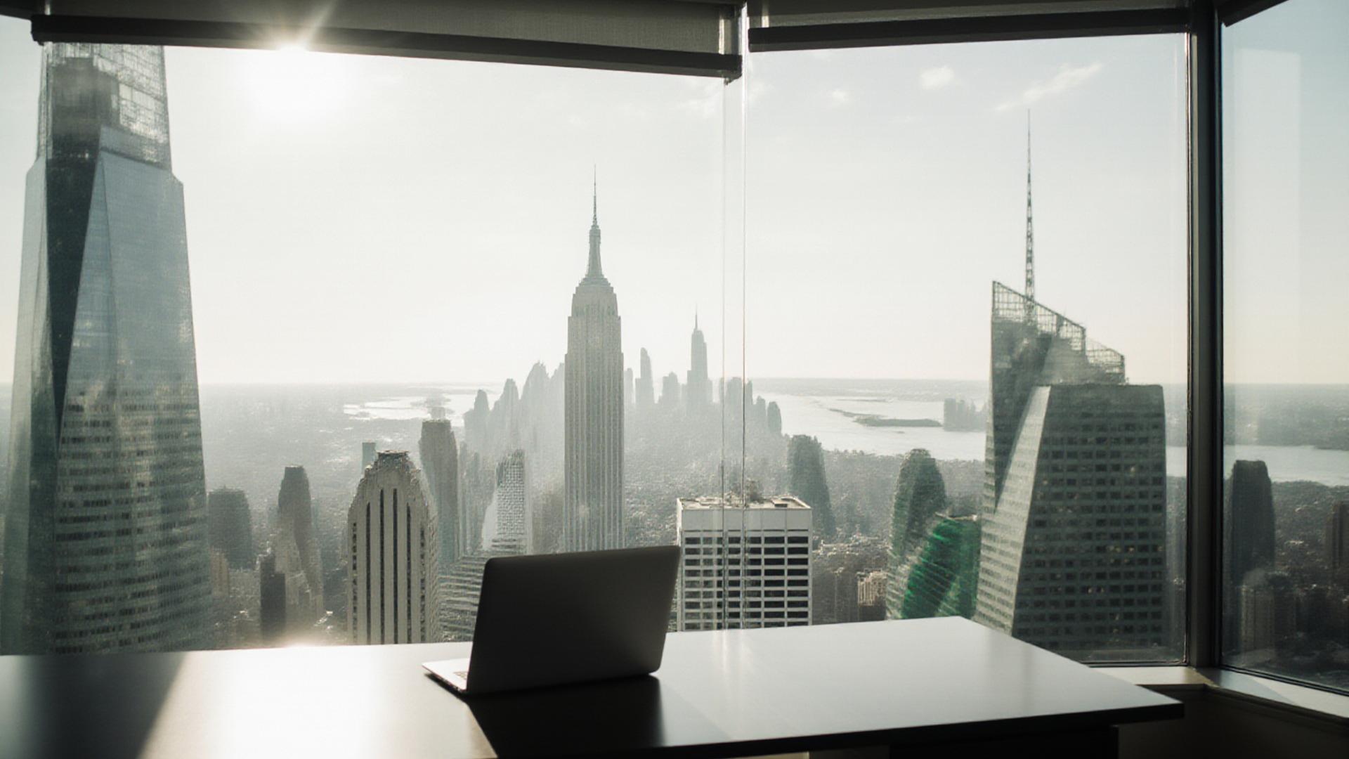 Modern professional office in Manhattan representing secure PDF management